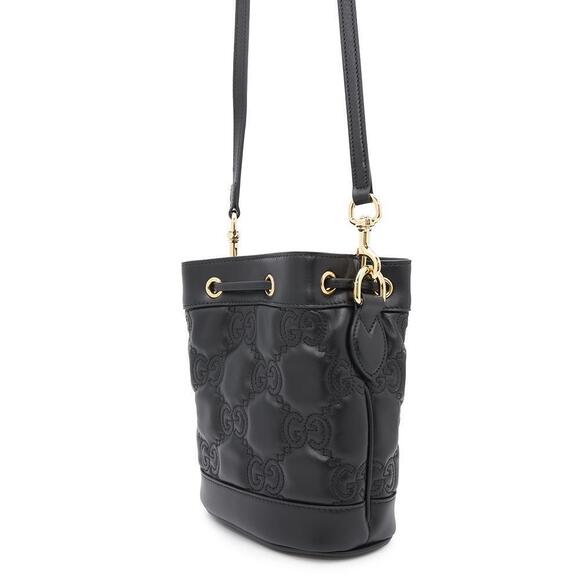 Gucci GG Matelasse Leather Shoulder Bag Black - Picture 2 of 7